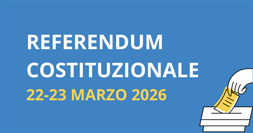 Referendum costituzionale del 22 e 23 marzo 2026 - Disponibilità a ricoprire l'incarico di Scrutatore e di Presidente di Seggio